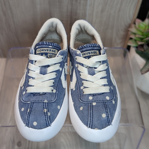 Girls Converse One Star No Tie Chambray Sneakers Size 10.5 - Picture 3 of 10